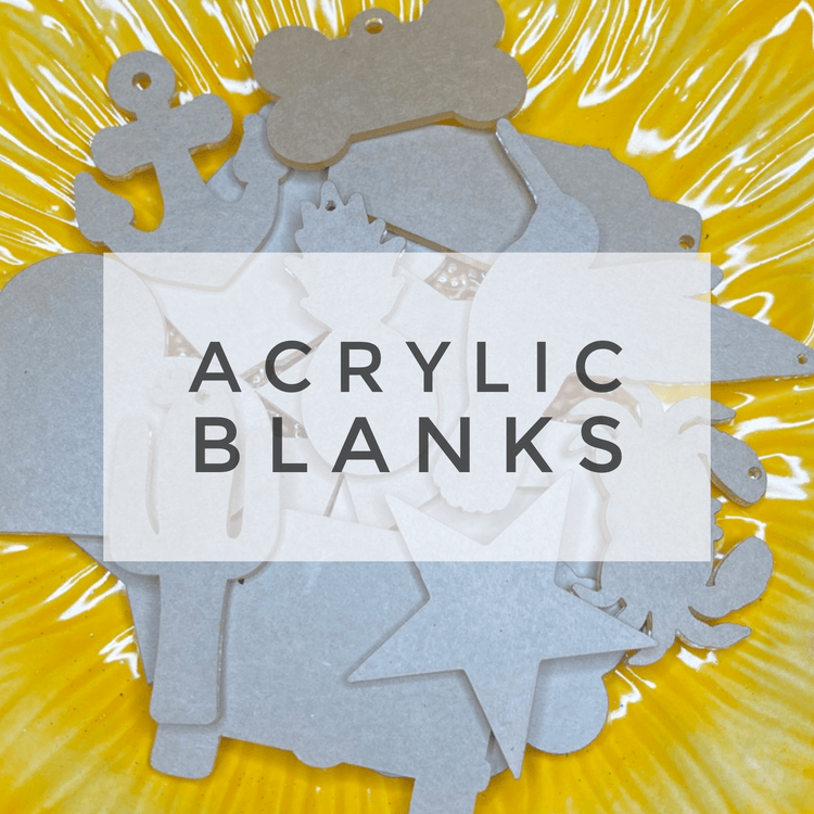 Acrylic Blank for Badge Reel, Mix Box of Acrylic Blanks, Acrylic
