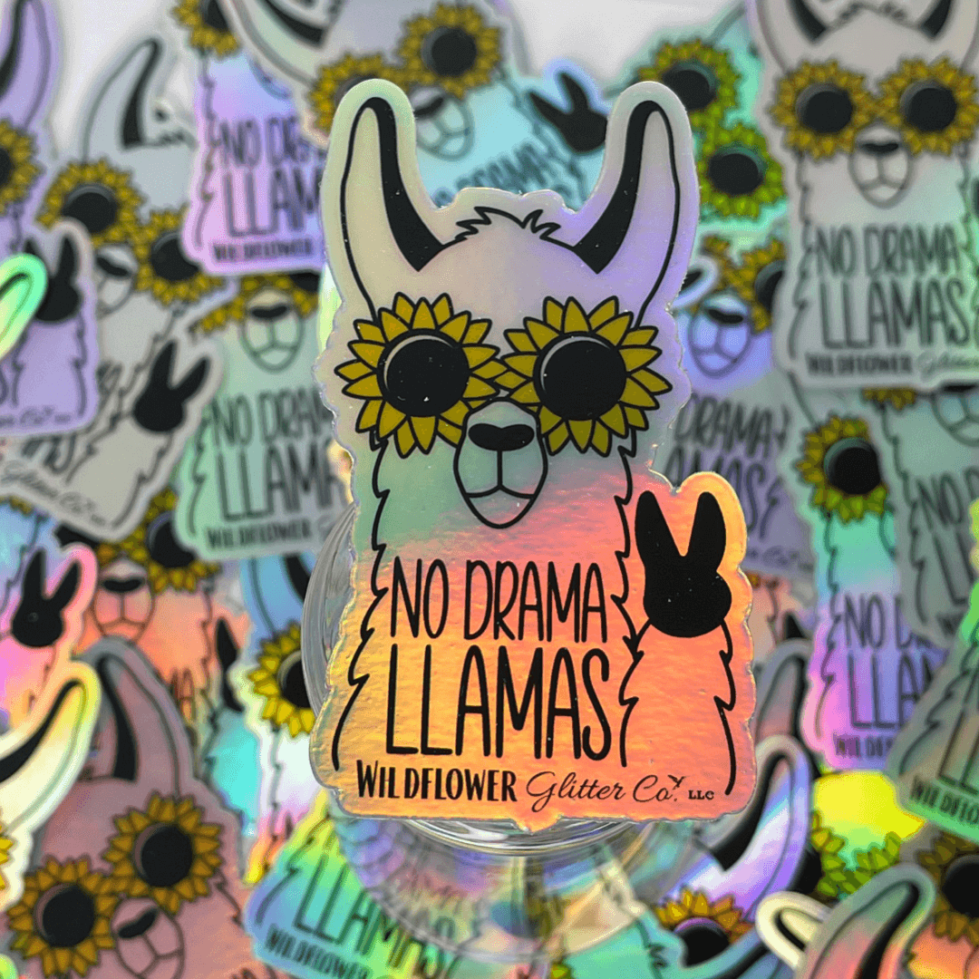 No Drama Llamas Sticker