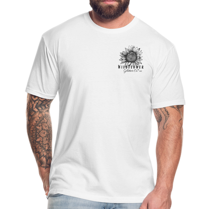 Fitted Cotton/Poly T-Shirt by Next Level - white