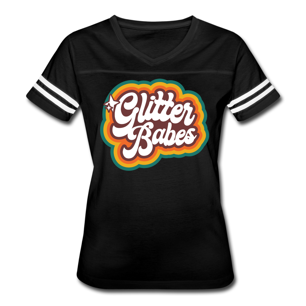 Glitter Babes - Women’s Vintage Sport T-Shirt - black/white